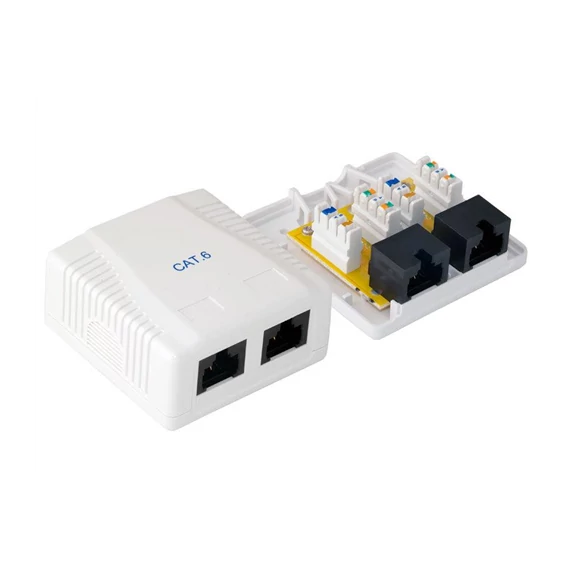 Telefon aljzat UTP Cat6 2-es (5035)