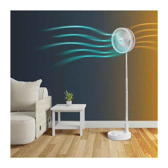 Összecsukható ventilátor 4800mAh fehér (BW2052)