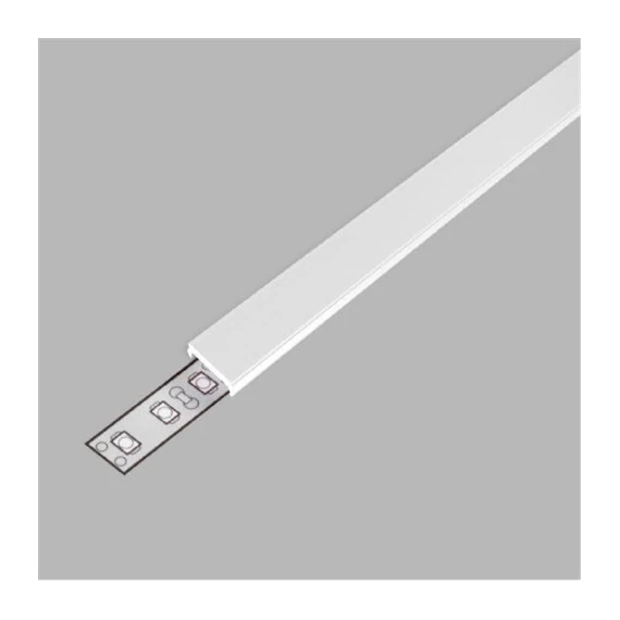 Led szalaghoz alu profil C2 KLIKK fedél opál 2m/szál Slim 8mm-hoz (89000238)