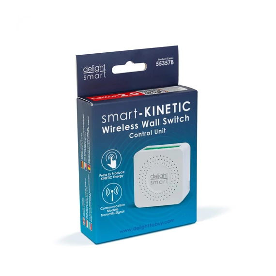 Vezeték nélküli Smart-Kinetic kapcsoló vezérlőegység - 100-240V AC, max15A - Amazon Alexa, Google Home, IFTTT (55357B)