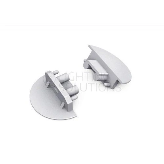 Led szalaghoz ezüst profil Groove10 végzáró íves gen2 SQ (76980040)