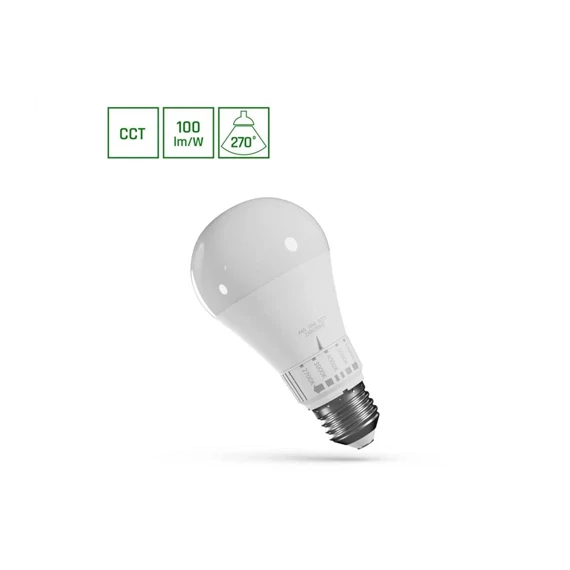 LED izzó E27 10W CCT (WOJ14715)
