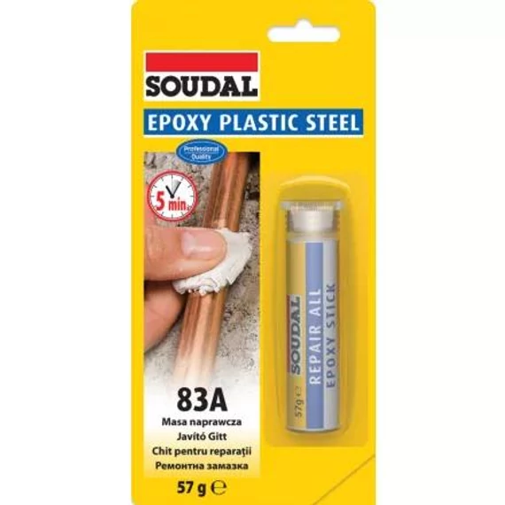 SOUDAL epoxy gyurma, javító gitt 57g (124851)