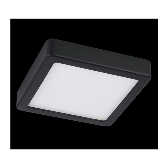 Mennyezeti LED lámpa fk. 11W, 4000K, 1350lm fekete, IP44 Fueva, 160x160mm (31201)