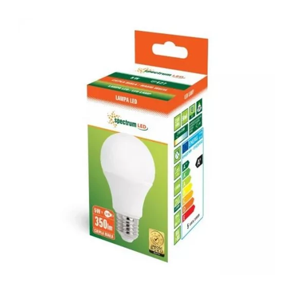 LED E27 230V 5W WW 350lm (WOJ13271)