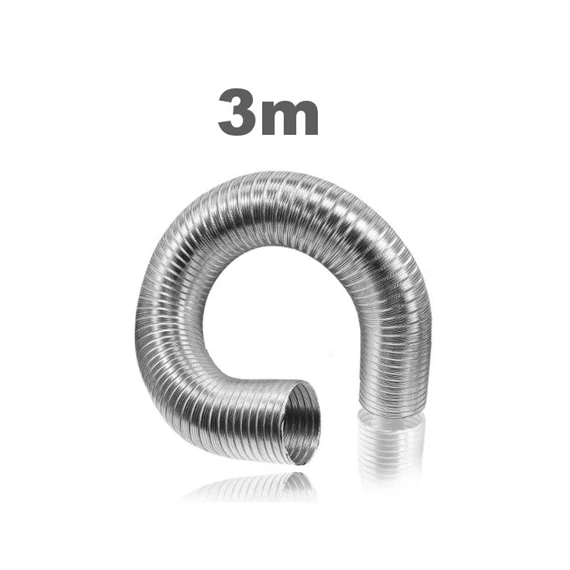 Ventilátor flex cső alu 3m/200
