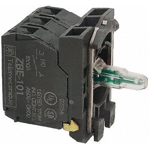 ZB5-AW0B15 LEDblokk rögzítőkerettel érintkezővel fehér (ZB5-AW0B15)