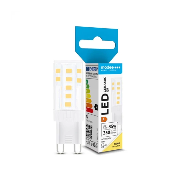 Modee LED izzó Ceramic G9 3,5W 2700K 350lm ERP (ML-G9C2700K3,5WN)