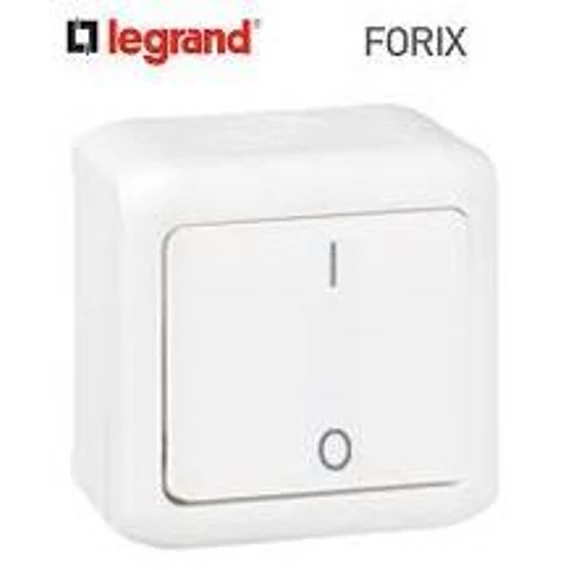 Forix 102 kétpólusú IP44 falkiv. fehér (782366)