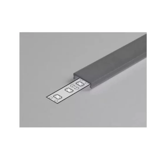Led szalaghoz alu profil fedél 10mm fekete 