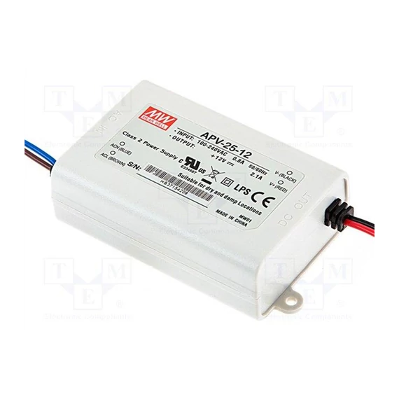 Led trafó 12V DC 12W Mean Well (APV-12-12) 