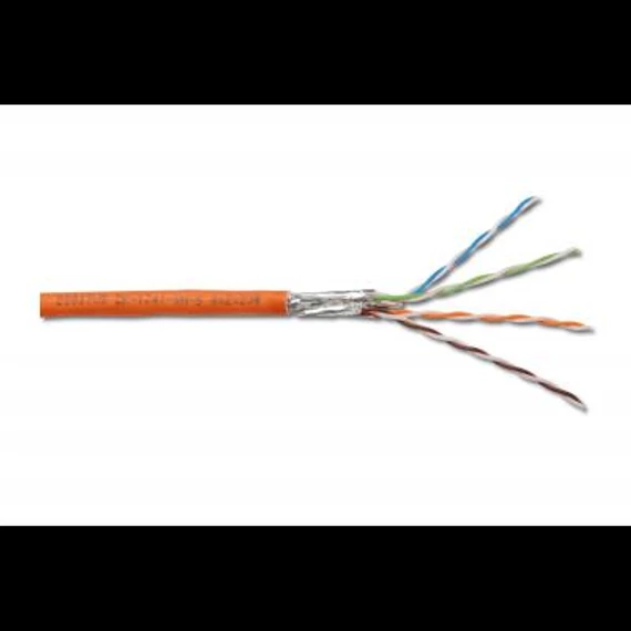 FTP Cat.7 (S/FTP) 4x2xAWG23 1200mHz Digitus narancs (K1131071)