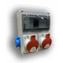 Ipari kombi 2x230V+2x5p32A (2x230V oldalt)+ablak(4-8mod) (EG2-5Ü-1)