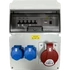 Ipari kombi 2x230V+1x5p32A+ablak (11mod.) vezetékezve,védelemmel (EG4-11VK)