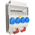 Ipari kombi 4x230V+2x5p16A+Fi-relé4p40/30mA+2x3p16A+1x1p16A 11mod. vezetékezve (EG4-5VK)