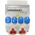 Ipari kombi 4x230V+2x5p16A+Fi-relé4p40/30mA+2x3p16A+1x1p16A 11mod. vezetékezve (EG4-5VK)