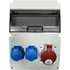 Ipari kombi 2x230V+1x5p16A+ablak (11mod.) (EG4-10Ü)